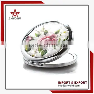 China Wholesale High Quality Good Prices Foldable Metal Cosmetic Mirrors thumbnail-1