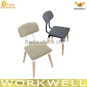 WorkWell High Quality Cheap Wooden Legs Dining Chair for Wholesale KW-P32 thumbnail-2