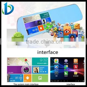 5 Inch Screen Ultra-thin Rearview Mirror Gps Android thumbnail-1