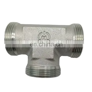 New Style Malleable Iron Tee Pipe Fittings Stainless Steel Connector Fitting Tee for Sale thumbnail-1