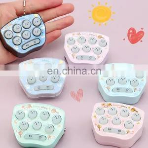Keychain Game Console Portable Handheld Game Console Toy Chidren Gift Key Chain Kids Gift MINI Game Player Keyring Key Ring Toy thumbnail-2