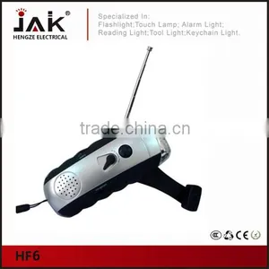 JAK HF6 3 LED Dynamo Flashlight With Radio thumbnail-1
