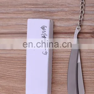 Full Stainless Steel Mini Pocket Knife Folding Blade Knife With Key Ring thumbnail-4