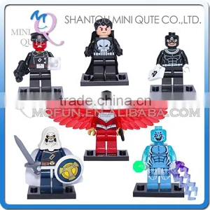 Mini Qute DECOOL 6pcs/set Marvel Avenger Super Hero Batman Building Block Action Figures Educational Toy NO.0169-0174 thumbnail-1