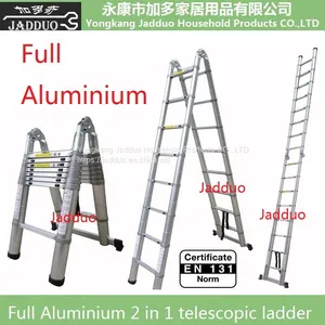 Full Aluminum 2 In 1 Telescopic Ladder thumbnail-1