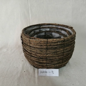 Large Wicker Planter Wicker Wall Baskets Wholesale Eco Friendly thumbnail-1