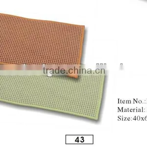 Fashion Popular Pure Color Grid Cotton Bath Mat Made in China thumbnail-1