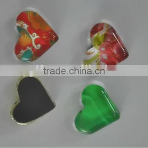 Heart Shape Glass Fridge Magnet, Crystal Magnetic Sticker Small Heart thumbnail-1