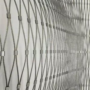 Industrial-grade Stainless Steel Rope Mesh for Construction Sites, Security Barriers, and Fall Protection thumbnail-3