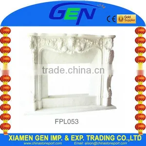 Beige Stone Fireplace thumbnail-1