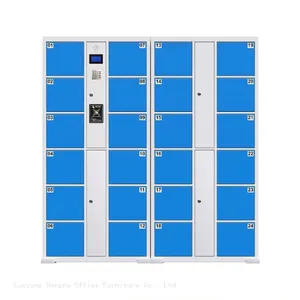Amusement Park Electronic Locker 12-Door Password Operated Steel Cabinet Self-Service Storage for Riders thumbnail-2