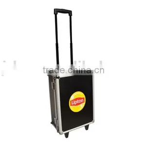 Custom Black Aluminum Carrying Trolley Case Luggage thumbnail-1