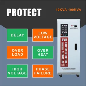 Industrial Voltage Stabilizer 380V 30-100KVA Three Phase AVR System for Manufacturing Equipment thumbnail-3