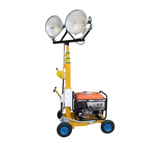 Hand-push Gasoline Generator Lighting Tower thumbnail-4