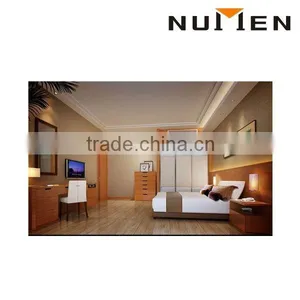 2015 China Manufacturer New Hotel Bed Room Furniture Hotel Room Set Hotel Bed thumbnail-1