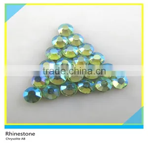 Gem Crystal Hotfix Olivine Ss10 3mm Round Flatback T-Shirt Decoration thumbnail-4