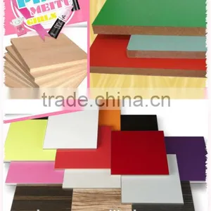 Melamine MDF Board Laminated For Furniture/Office Desk High Quality Melamine MDF Board thumbnail-1