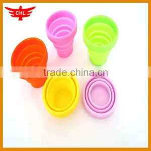 Easy Carry Camping Silicone Rubber Folding Cup thumbnail-1
