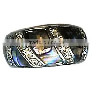 Colorful Tungsten Ring With Shell Polished Inside Tungsten Mens Ring Cheap Prices Sales Shell Wedding Ring thumbnail-1