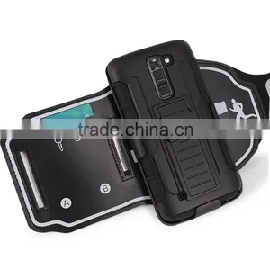 Sweatproof and Detachable Sports Armband,key and Credit Card Holder Dual Layers Protective for LG K7 thumbnail-4
