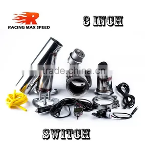 3 Inch Type y 304 Stainless Steel Exhaust Pipe Vacuum Valve With Switch thumbnail-1
