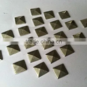 Pyramid Square Hotfix Copper Stud,antic Brass Pyramid Studs thumbnail-1