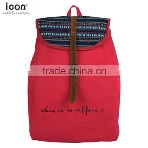 Daypack Simple Fashion Backpack Canvas thumbnail-3