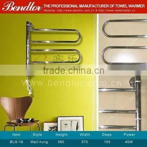Swivel High Quality Electric Heated Towel Warmer, Heated Towel Rail, Electric Heated Towel Rack Radiator (BLG-19) thumbnail-1