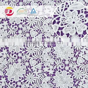 Wholesale Cheap 100 Poly New York Bulk Lace Embroidery White Lace Fabric for Wedding Dress thumbnail-2