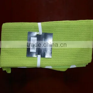 Green Color New Design Cotton Glove and Towel Set thumbnail-1