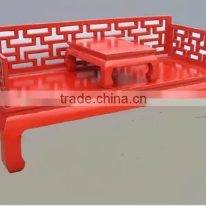 Home Furniture, Oriental Antique Luohan Bed Furniture, thumbnail-3
