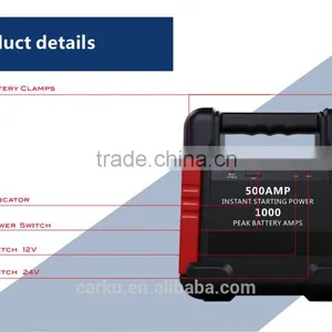 Carku Epower-40 12v/24v Jump Starter Car Jump Starter Epower 21 Battery Booster thumbnail-2
