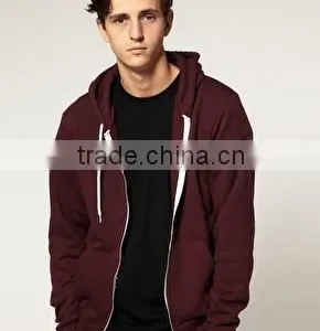 Custom Zip Hoodie 100% Cotton Plain Hoodie Custom Made Factory thumbnail-2