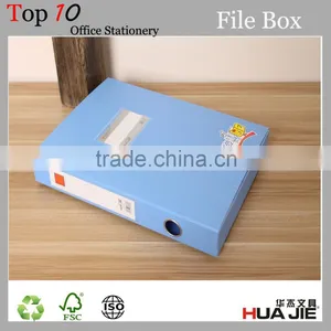 A4 PP Poly File Box With Name Card Holder thumbnail-1