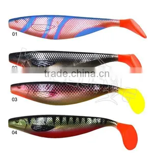 CHGTCS01 Factory Price Soft Fishing Tackle Shad Swimbait Trout Bass Pike Lures thumbnail-4