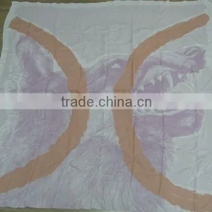 Digital Printed Fashion Silk Square Scarf thumbnail-1