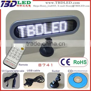 12v Car Led Message Display/led Car Message Display Sign thumbnail-1