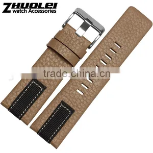 Leather Watch Strap 26mm With Fashionable Stainless Steel Buckle Wholesale 3PCS thumbnail-1