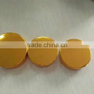 Round Shaped 38mm/ 45mm Sizes Golden Electrochemical Aluminum Cap thumbnail-1
