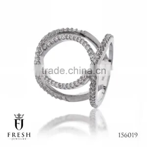 Fashion 925 Sterling Silver Ring - 156019 , Wholesale Silver Jewellery, Silver Jewellery Manufacturer, CZ Cubic Zircon AAA thumbnail-1