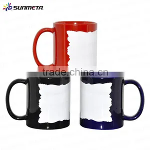 Sunmeta Logo Customerized Dye Sublimation Mugs Wholesale Irregular Edge Patch Colorful Mug SKB07 Quality Choice thumbnail-1