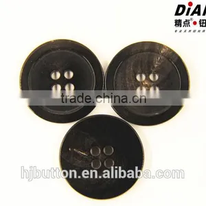 2016 Big Size Button for Coats Horn Button Big Size Black Color Customized thumbnail-2
