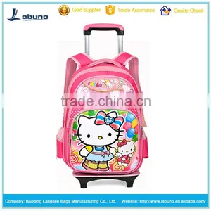 Chinese New Design Kids School Bag With Wheels for Girls Trolley Bag for School Most Popular thumbnail-5