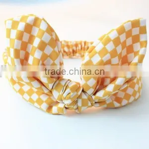 2016 New Premium Graceful Lovely Plain Rabbit Ear Bowknot Fabric Rabbit Headband for Babies thumbnail-6