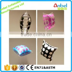 Transparent Inflatable Air Bed Travel Pillow Camping Indoor Outdoor Plastic Chair Seat Cushion for Kids thumbnail-1