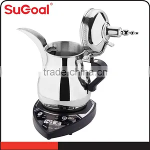 Stainless Steel Arabic Dallah Coffee Pot Arabic Coffee Maker thumbnail-1