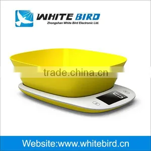 5kg Digital Electronic ABS Kitchen Weighing Scale With Bowl thumbnail-4