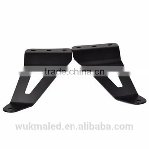 2pcs 50" Curved LED Light Bar Mount Brackets Windshield Fits 2007-2013 Chevy/GMC thumbnail-5
