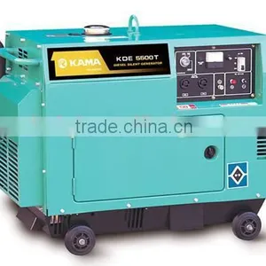 KAMA 5.25/6.25kva DC Output Single Phase Small Diesel Generator Silent Type for Sale thumbnail-1