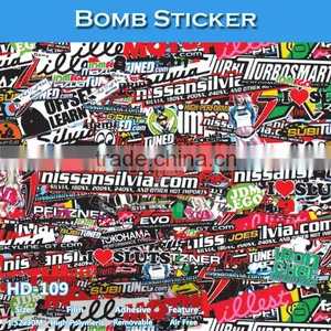 HD-114 CARLIKE Car Wrap Film Sticker Bomb Camouflage Vinyl thumbnail-6